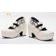 Iris Corolla Customize B Three-Buckle Chunky Platform Shoes(Reservation/3 Colours/Full Payment Without Shipping)